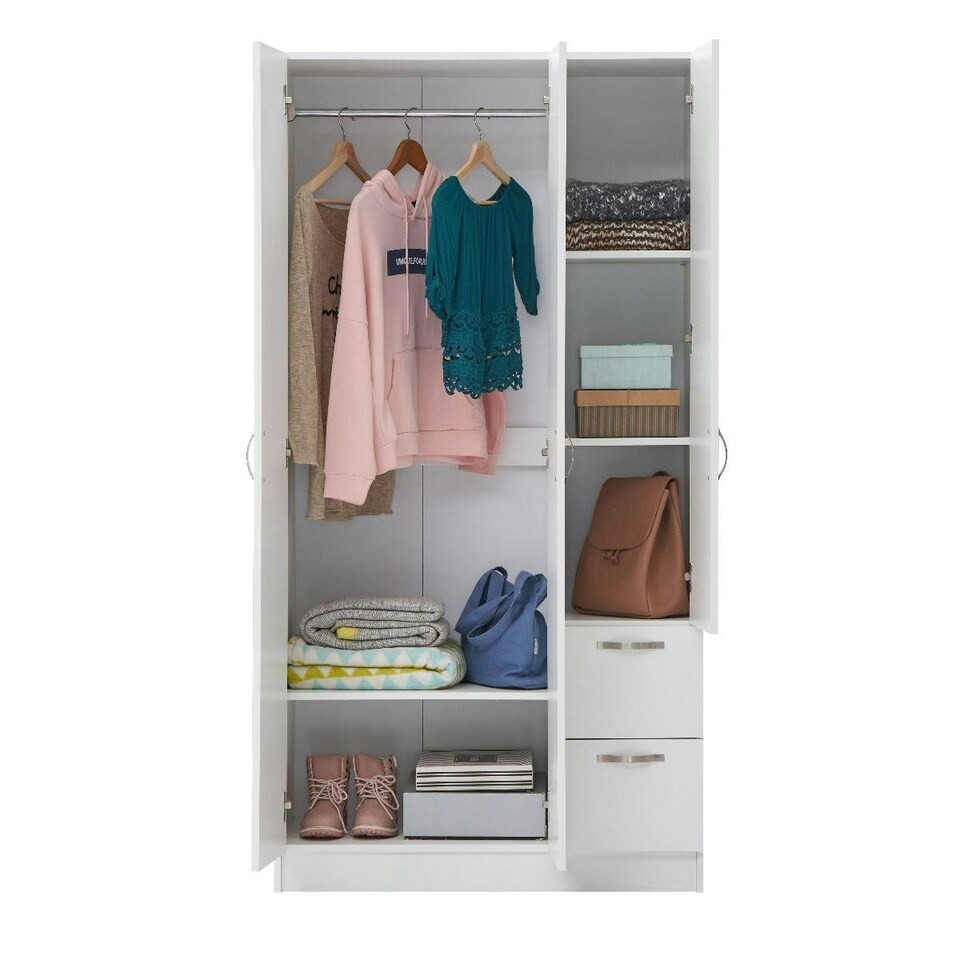 image 1 of 3 Door 2 Drawer Wardrobe
