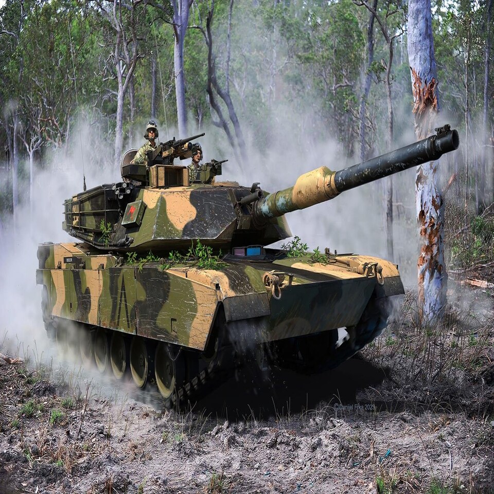 Revell US M1A2 Abrams Model Set (1:72 Scale)