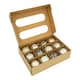 image 3 of 12PK Shatterproof Large Baubles Gold