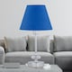image 2 of Chrome Jewelled Table Lamp with Royal Blue Shade Chrome | Blue