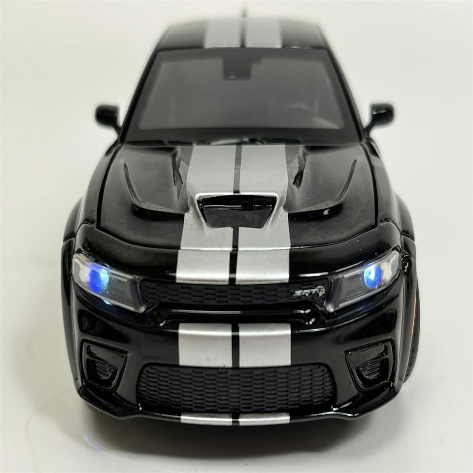 image 1 of Dodge Charger Black LHD 1:32 Scale Light & Sound Tayumo 32145014