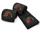 image 1 of Velosso Chicken Embroidered Cotton Tea Towel 3 Pack | Black | Black | One size