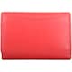 image 5 of London Leathergoods Womens Tri Fold Money Holder Magnetic Flap Purse Wallet | Red | Red