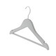image 4 of Harbour Housewares Wooden Children's Hangers - Grey - Pack of 10