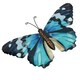 image 5 of Medium Metal Blue Butterfly Wall Art Garden/Home Ornament 21.5 X 33.5CM