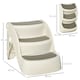 image 7 of PawHut Foldable Pet Stairs 3 Steps with Non-slip Mats for Small Dogs, Cream