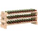 image 6 of HOMCOM 36 Bottle Shelf Wine Rack Holder Standing Holds Storage Fir Wood Cellar