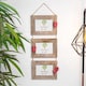 image 5 of Nicola Spring Rustic Red Hearts Hanging 3 Photo Frame - 6 x 4" - Natural