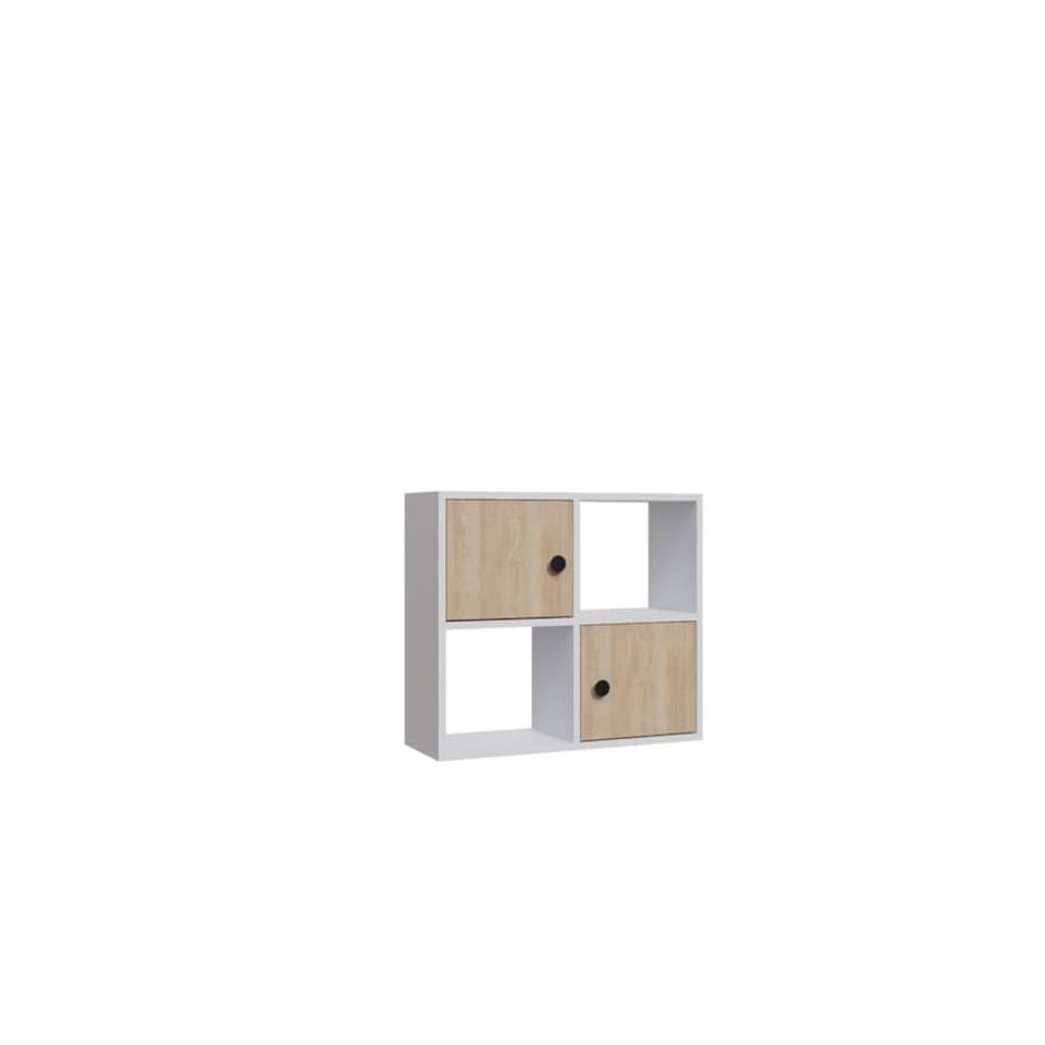 image 1 of Decorotika Tuttle 2-tier and 2 Cabinets Bookcase