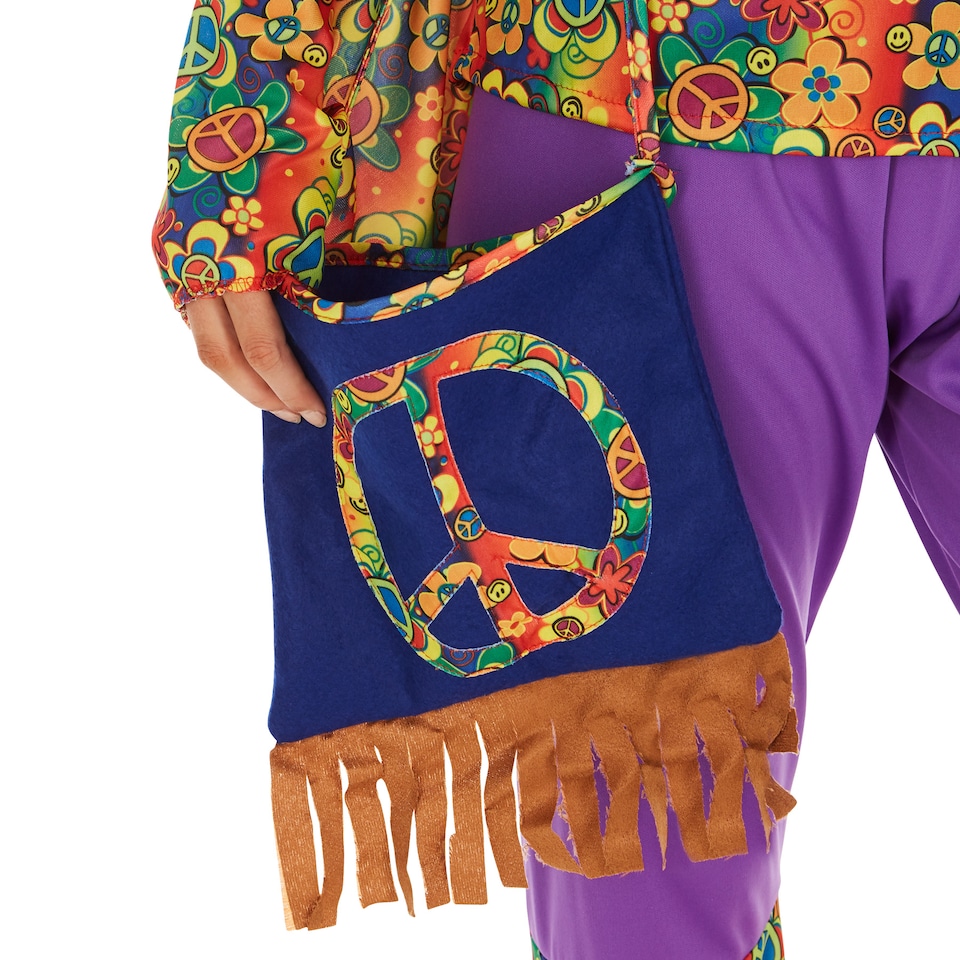 image 1 of Womens Hippie Costume | Multi | colourful | S | 1