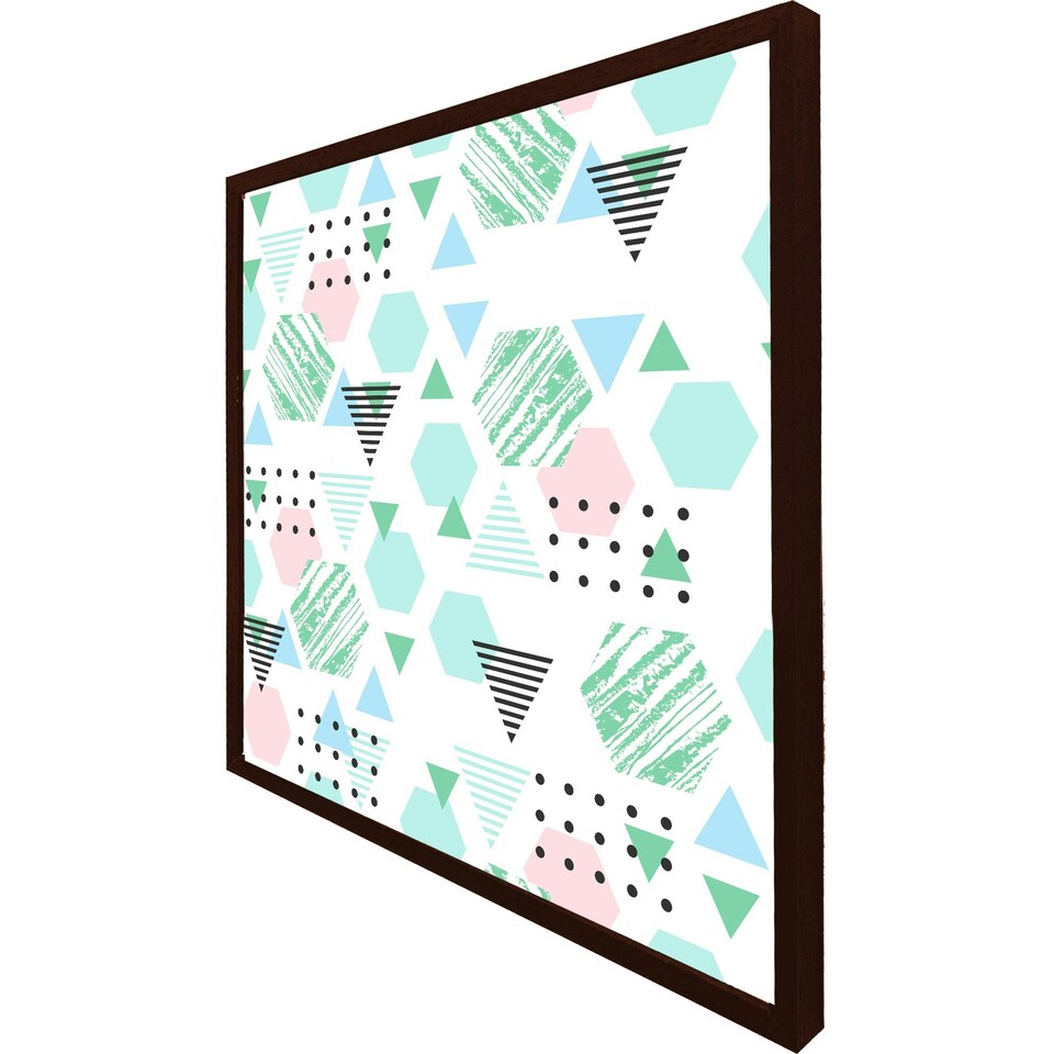 image 1 of Geometric shapes (Picture Frame) Brown | S