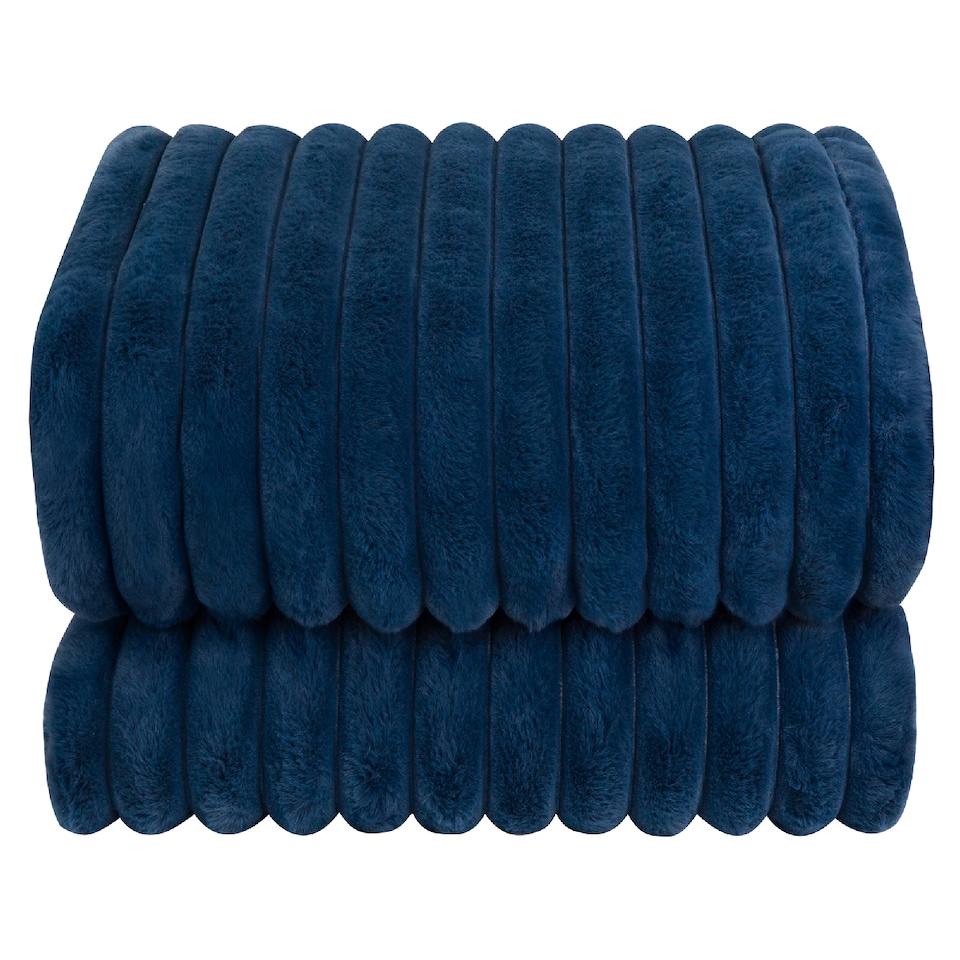 image 1 of Russell Hobbs RHHT1005BLU Electric Blanket Blue Heated Throw Faux Fur & Sherpa