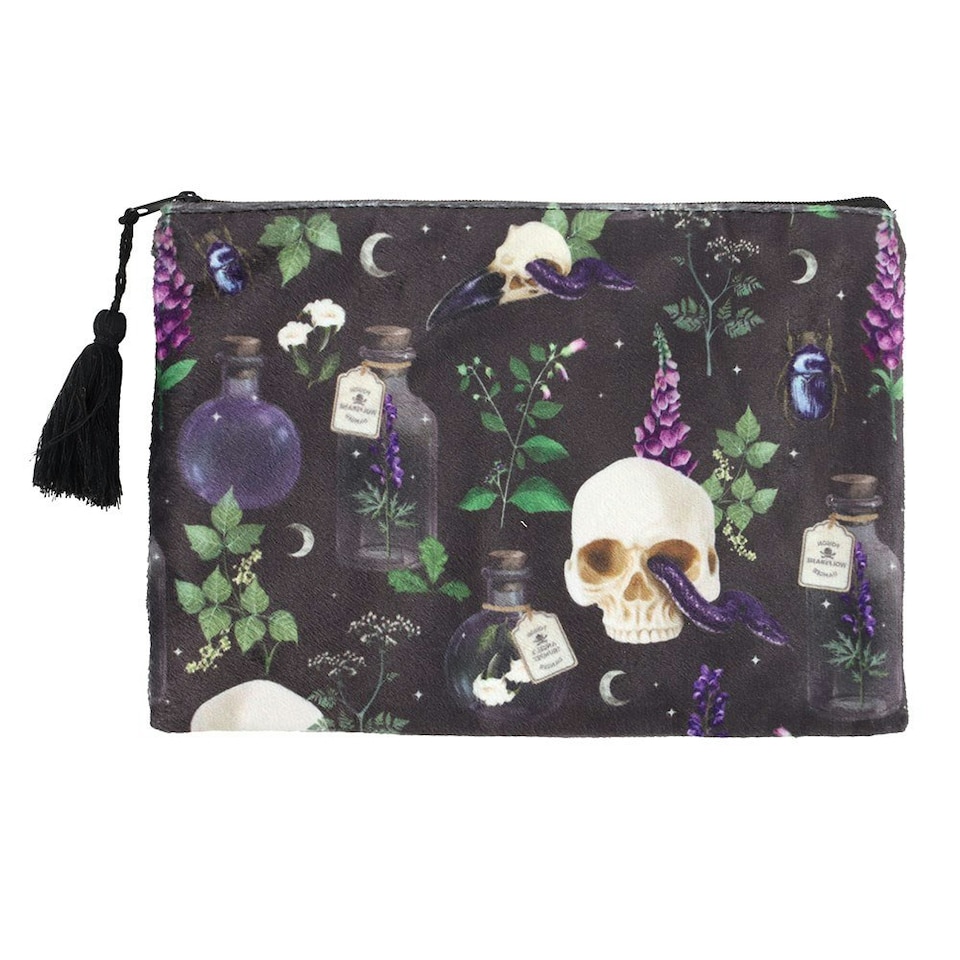 image 1 of Something Different Venom & Vines Toiletry Bag - Black - One Size