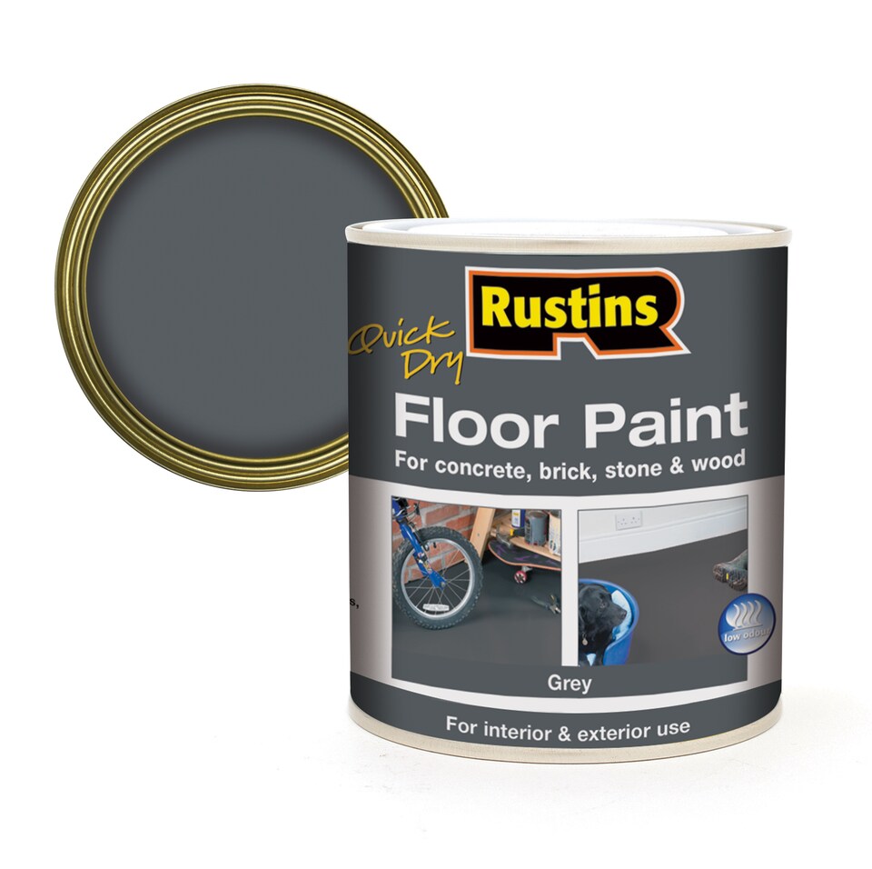 image 1 of Rustins Quick Dry Floor Paint Grey 2.5L | Grey | 1