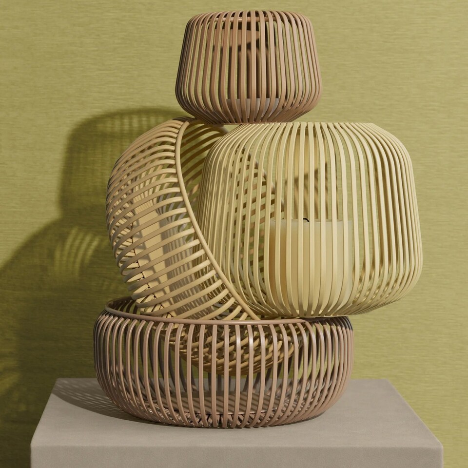 image 1 of Blomus Lito Steel Lantern S New Wheat