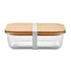 image 1 of MidOcean Tundra Bamboo Lunch Box - Transparent - 6cm x 20cm x 15cm