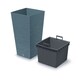 image 3 of FURU Square Tall Planters with Inserts - 45x24x24 cm | Grey | 1