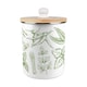 image 7 of Green Herbs Food Waste Caddy - Metal 2L Decorative Kitchen Compost Bin