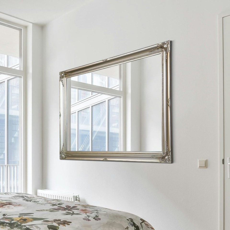 image 1 of Hamilton Vintage Silver Antique Design Wall Mirror 117 x 91 CM | Silver