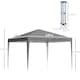 image 5 of Outsunny 3 x 3 m Garden Pop Up Gazebo Marquee Party Tent Wedding Canopy Grey