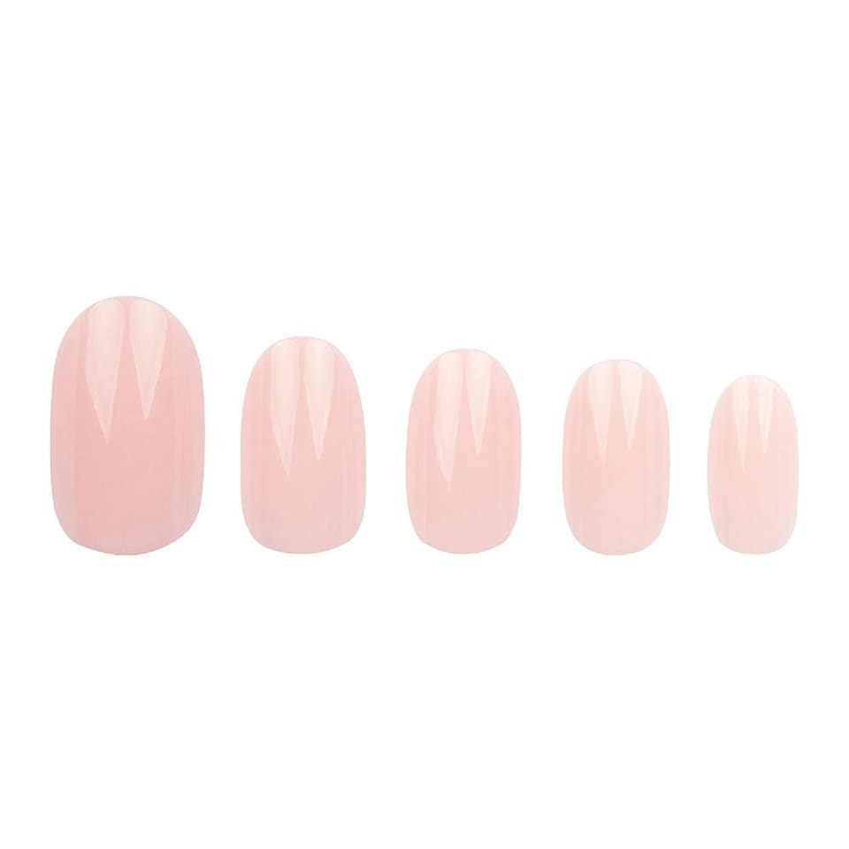 image 1 of Invogue Baby Pink Oval Nails - Pack of 24