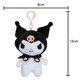 image 2 of Hello Kitty Soft Toy Kuromi Clip On Cute Plush Huggable Cuddly 12cm Black