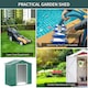 image 4 of Outsunny 6.5x3.5ft Metal Garden Shed for Garden and Outdoor Storage, Green