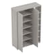 image 4 of Bideford Tall Shoe Cabinet | Grey | Warm Grey Oak