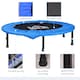 image 3 of HOMCOM Dia. 101cm Fitness Trampoline Exercise, Max Load 100 KG, Blue Black