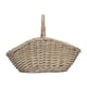 image 2 of Large Antique Wash Harvesting Wicker Basket | Brown | Brown | Large