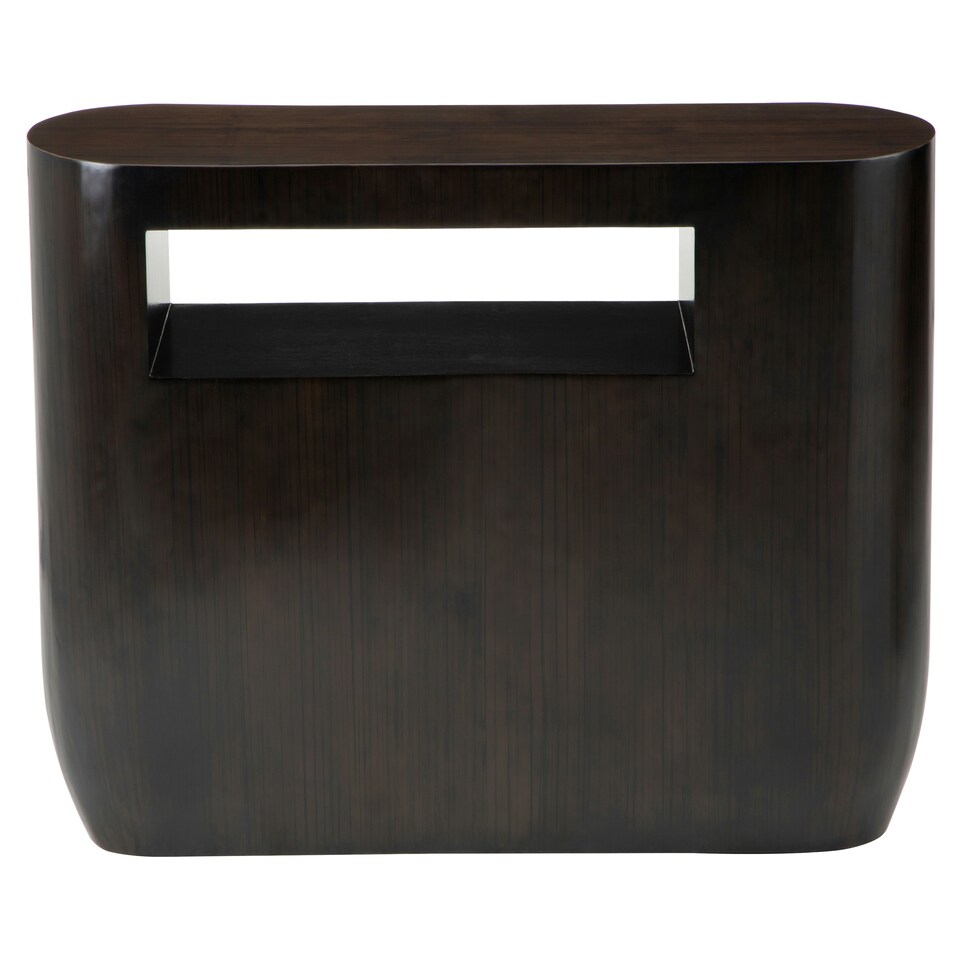 image 1 of Gabelle Oblong Console Table Brown