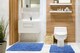 image 1 of Tumble Twist Collection Pure Cotton 2pc Bath set in Cobalt Blue