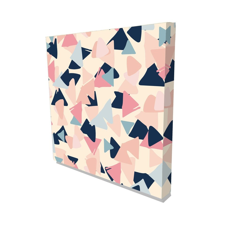 image 1 of Pastel geometric (Canvas print) 102cm x 102cm