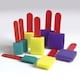 image 2 of Sponge brush pack, 9 assorted colour 3 small, 3 medium, 3 large