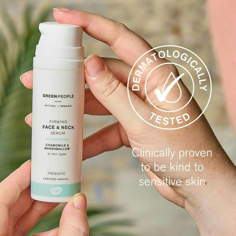 image 1 of Green People Firming Face & Neck Serum - Serum for All Skin Types - Paraben & Alcohol Free - Cruelty Free & Vegan, 50ml