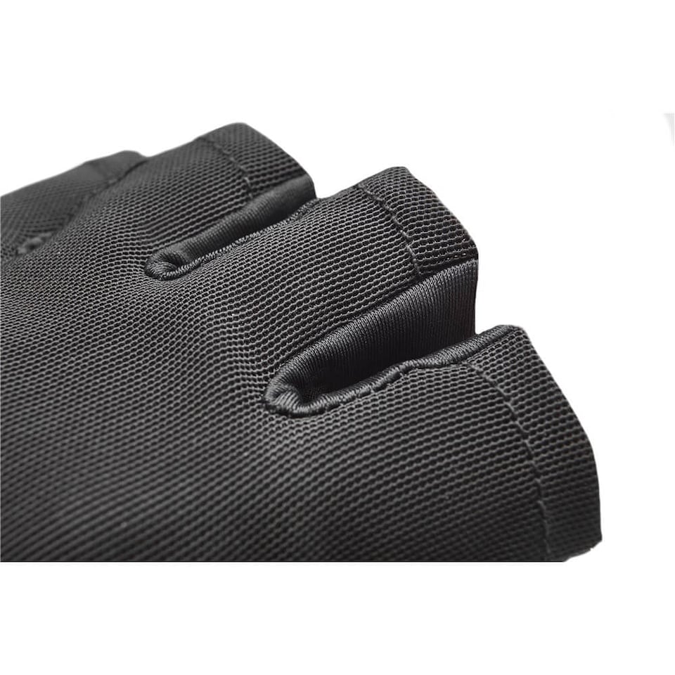 image 1 of Adidas Men's Half-Finger Essential Weightlifting Gloves — Suede Palm, Strap-Free Elastic Wrist | White | White | S