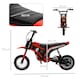 image 7 of HOMCOM 24V Kids Electric Motorbike with Twist Grip Throttle, Music, Horn - Red