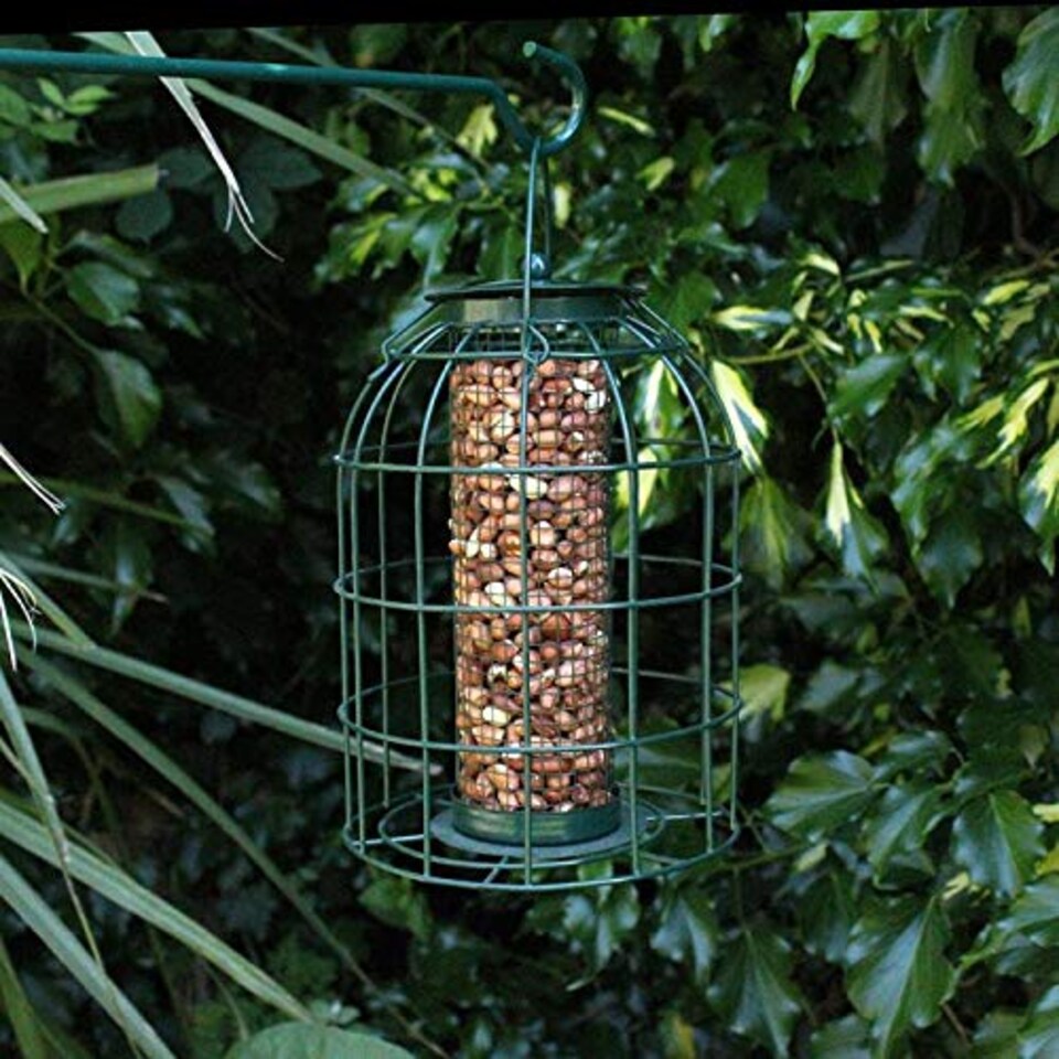 image 1 of Pack of 4 Wild Bird Hanging Nut Feeder with Squirrel Guard