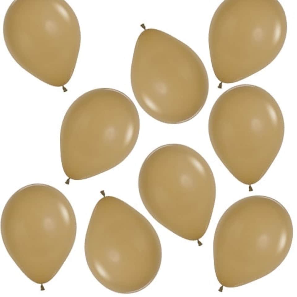 Fashion Latte Brown Biodegradable Mini Latex Balloons 13cm / 5 in - Pack of 100