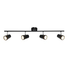BHS Frida Bathroom Ceiling Spotlight Bar | Black | Black | 1