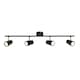 image 1 of BHS Frida Bathroom Ceiling Spotlight Bar | Black | Black | 1