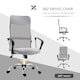 image 5 of HOMCOM Mesh Office Chair, High Back Computer Desk Chair, Swivel Chair with Height Adjustable, for Home, Light Grey