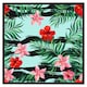 image 2 of Red & pink tropical plants (Picutre Frame) Grey | M