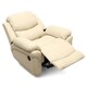 image 3 of Madison Electric Bonded Leather Automatic Recliner Home Lounge Chair (Cream)