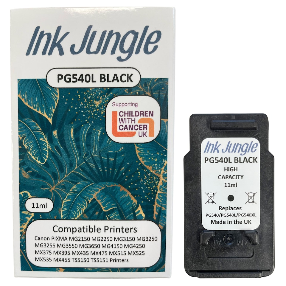 image 1 of Ink Jungle PG540L Black & CL541 Colour Refilled Ink Cartridge - Replaces Canon PG540L Black & CL541 Colour