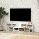 image 5 of HOMCOM TV Unit for TVs up to 75 Inches, Free Combination TV Stand, White