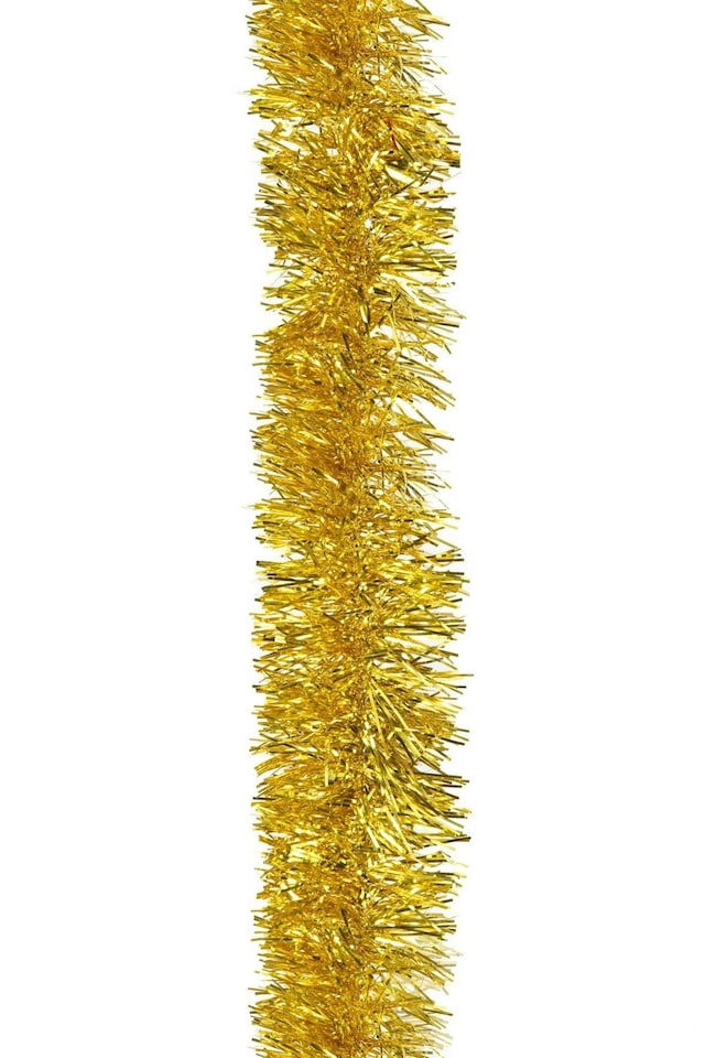 image 1 of 16Pcs Gold Tinsel Tree Decoration 1.8m