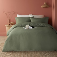Serene Lindly Duvet Cover Set Dark Green/New Green