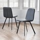 image 4 of Helmsley Premium Antique Black Dining Chairs - Set of 2