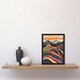 image 2 of Cairngorms Mountains Scottish Sunset Folk Art Black Framed Wall Art Print A4